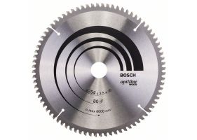 Bosch Panza ferastrau circular Optiline Wood, 254x30x2.5mm, 80T