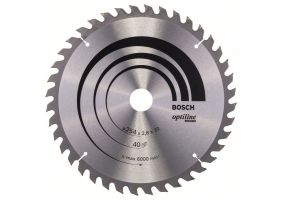 Bosch Panza ferastrau circular Optiline Wood, 254x30x2.8mm, 40T