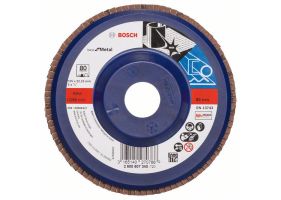 Bosch Disc de slefuire evantai X571, Best for Metal D=125mm G=80, drept
