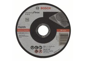 Bosch Disc de taiere drept Standard for Inox - Rapido WA 60 T BF, 125mm, 22,23mm, 1