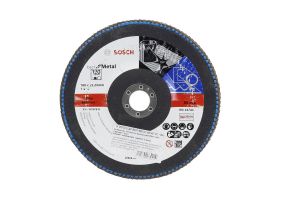 Bosch Disc de slefuire evantai X431, Standard for Metal 125mm, 22,23mm, 120