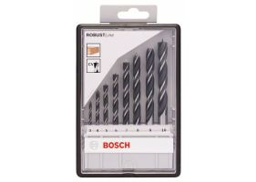 Bosch Set 8 burghie elicoidale Robust Line pentru lemn, D3-10mm
