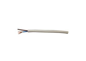 MYYM H05VV-F Cablu cupru 2 conductoare 0.75mmp, 0.6mm, PVC, alb