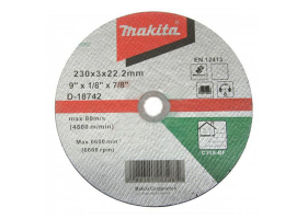 Makita D-18742 Disc taiere piatra, 230x22.2x3mm