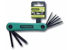 Stanley 4-69-263 Set 8 chei Torx pliabili in carcasa T9/T10/T15/T20/T25/T27/T30/T40