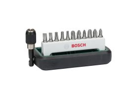 Bosch Set 12 capete de şurubelniţă standard, mixt (S, PH, PZ, T)