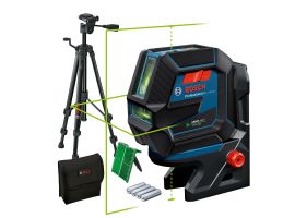 Bosch GCL 2-50 G + RM 10 + BT 150 Nivela laser verde cu linii (20 m) + Suport professional + Stativ