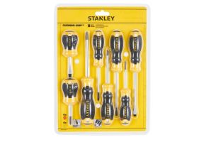 Stanley STHT16167-0 Set 8 surubelnite Cushiongrip: PH0x60mm, PH1x75mm, PH2x45mm, PH2x100mm, paralela 3.5x60mm, paralela 4x100mm, lata 5.5x100mm, lata 6.5x45mm