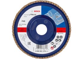 Bosch Disc de slefuire evantai Standard for Metal 125mm, 22.23mm, G40